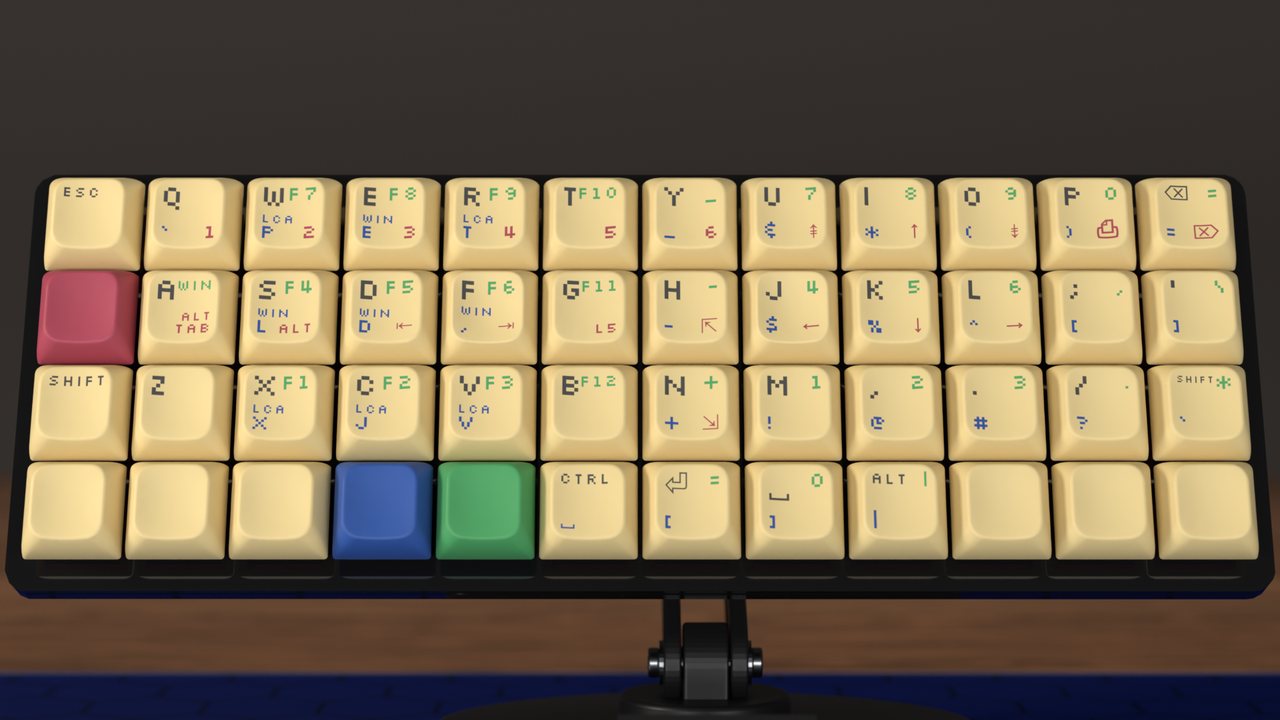 A set made on this page, on a Planck with cream PBS caps, each cap showing up to four layers